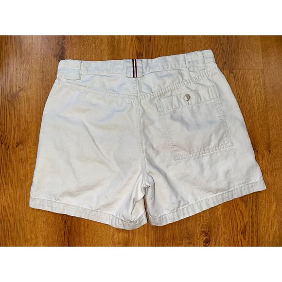 Vintage Y2K '03 Tommy Hilfiger Women's White Khaki Cargo Style Shorts, Size 10 - Picture 2 of 9